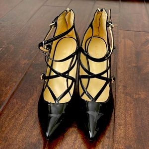 Marc Fisher Women’s Black Patent Faux Leather Heels